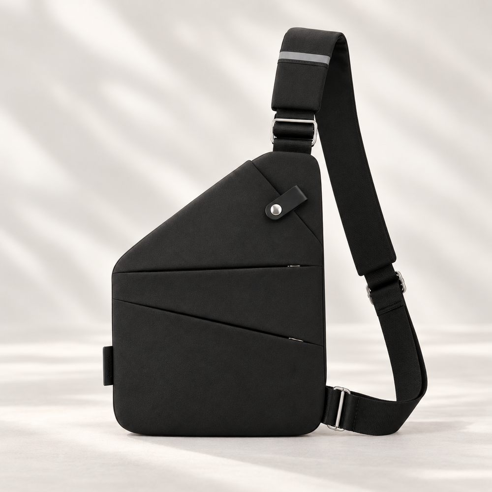 StrideSafe™ – theft-resistant shoulder bag