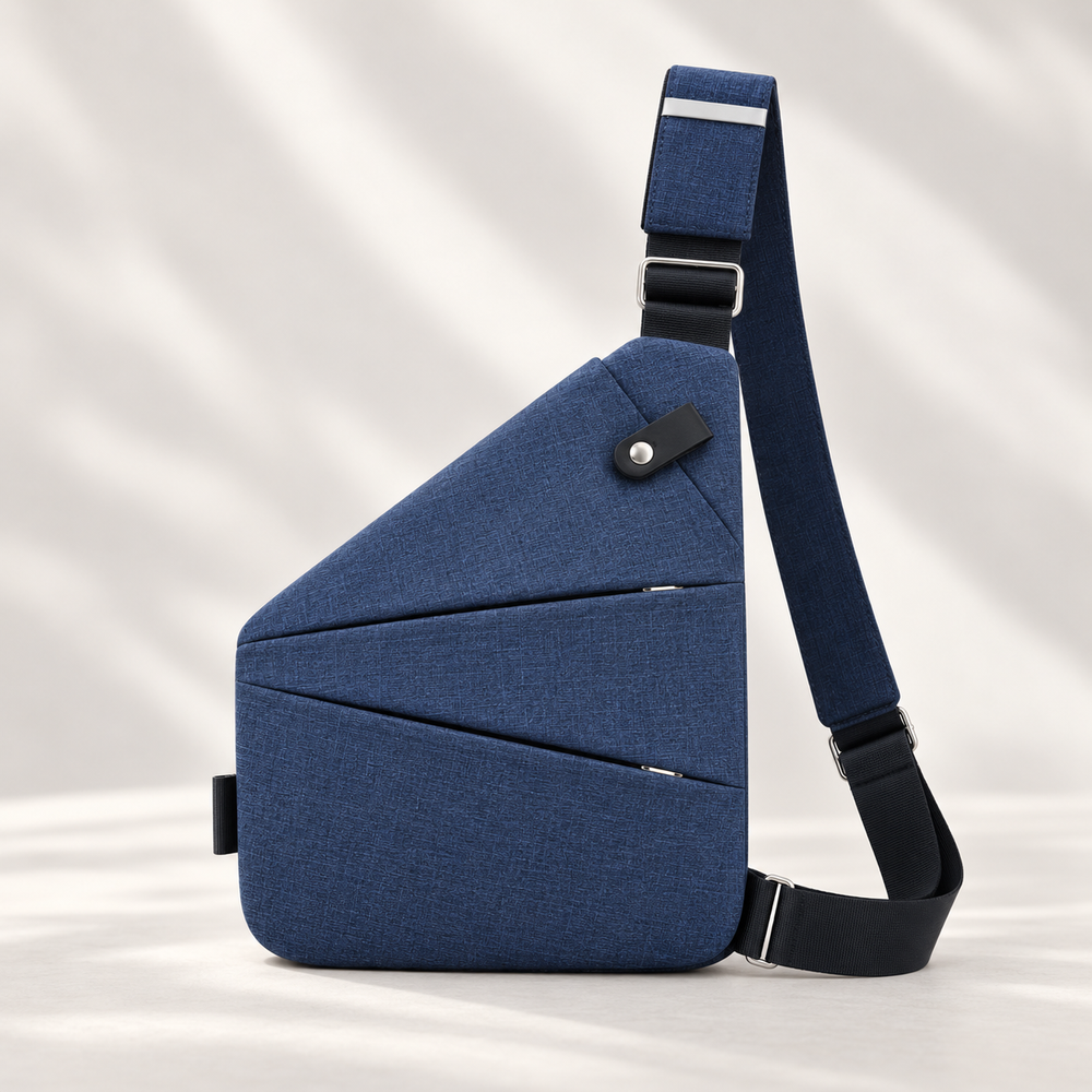 StrideSafe™ – theft-resistant shoulder bag
